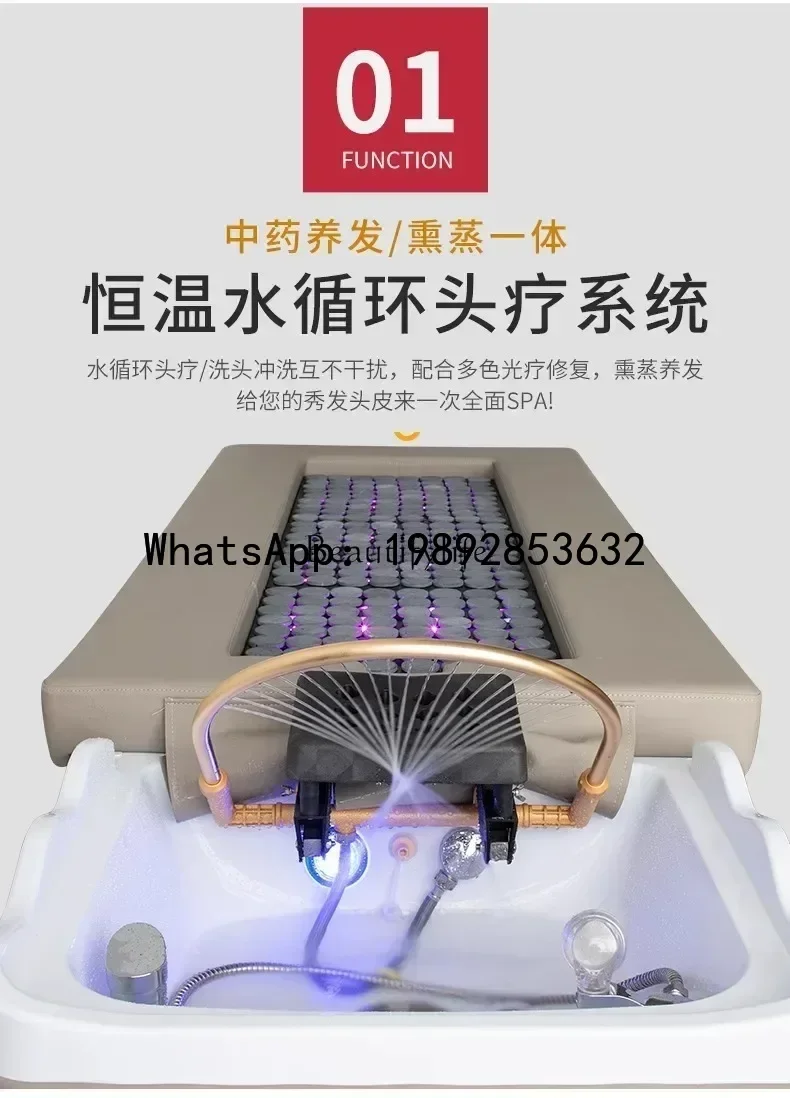 Hair Treatment Shampoo Bed Barber Shop Special Water Circulation Beauty Salon Hair Salon Thai Style