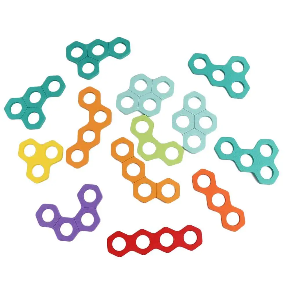 Puzzle a nido d'ape a nido d'ape Giocattoli educativi colorati Giochi di abbinamento di forme digitali Giocattoli educativi matematici Montessori