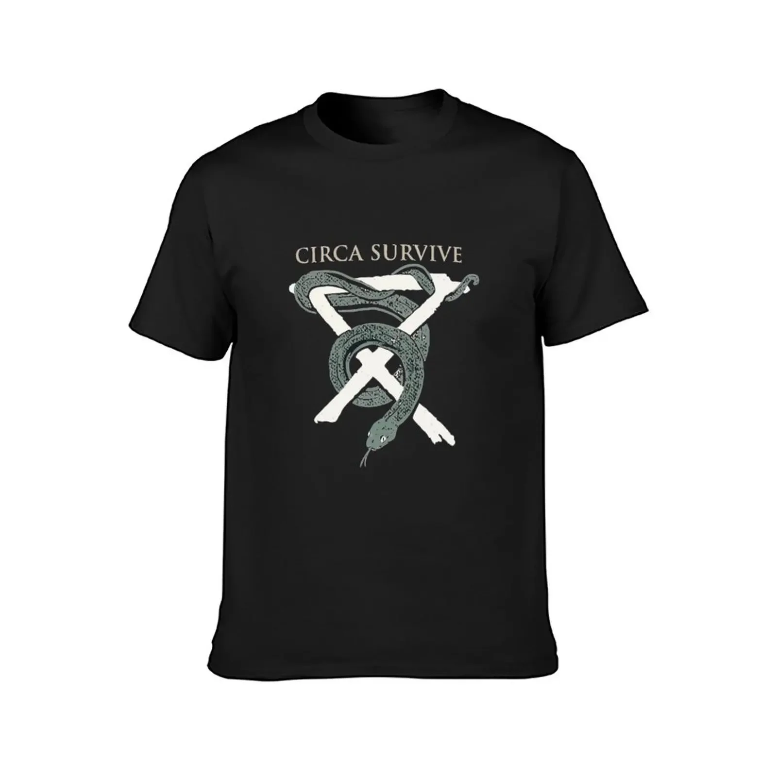 CCirca Survive snake head T-Shirt designer shirts blue archive mens t shirt