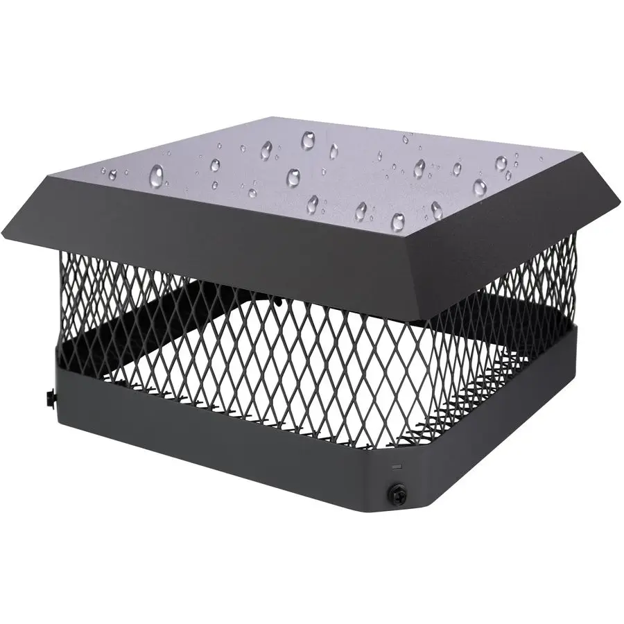 

Крышка для дымохода x 13, для наружного дымохода из керамогранита, с сетчатым экраном и защитной пластиной