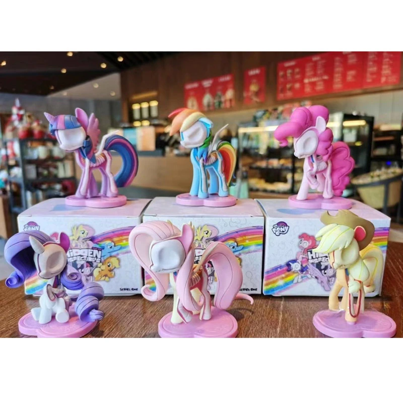 

Hasbro My Little Pony Blind Box Toys Action Figures Freeny's Hidden Dissectibles Series Special Half Bone Half Anatomy Doll Gift