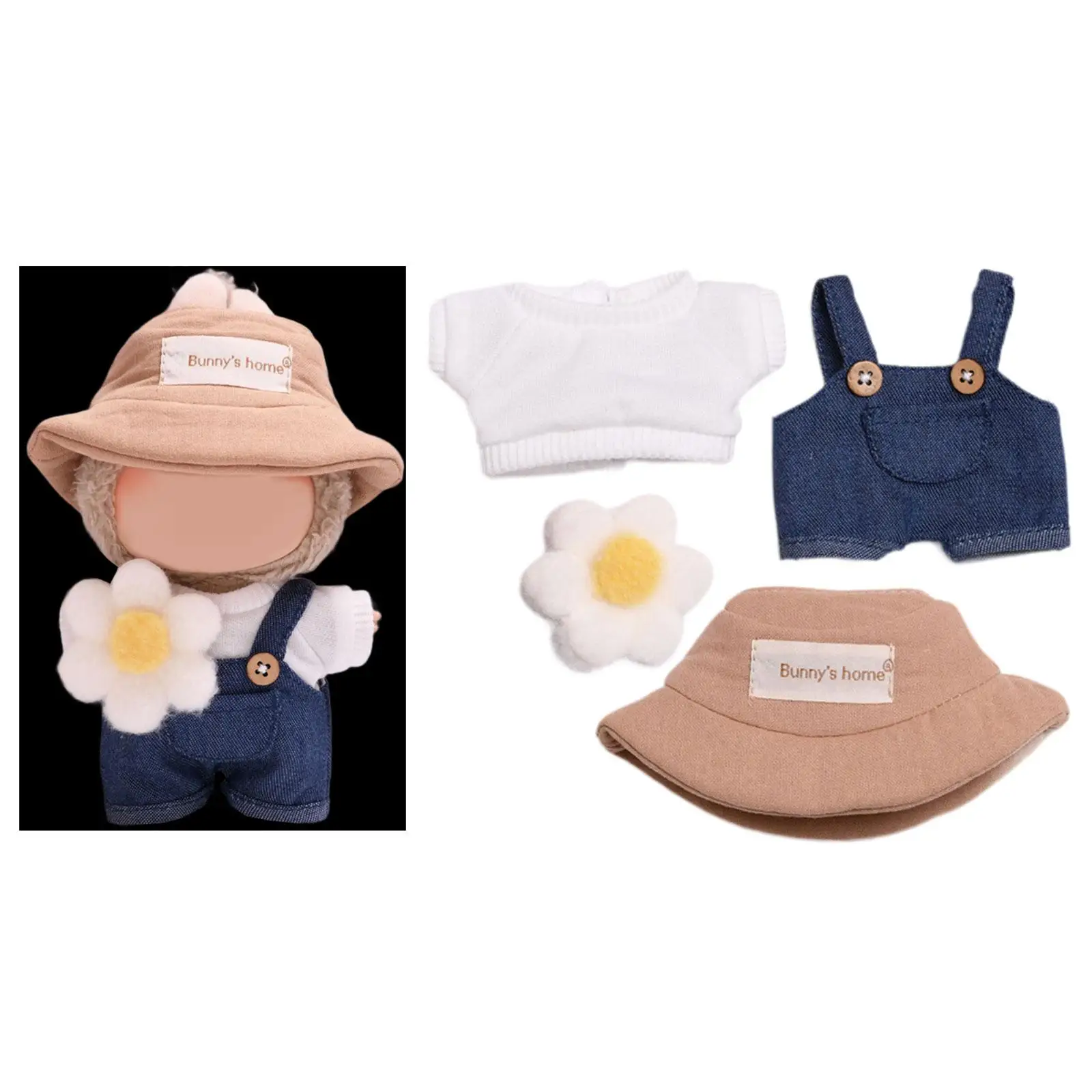 Plüsch Figur T-Shirt und Overalls Hände auf für Kinder verkleiden sich für 6.69 ''Puppe