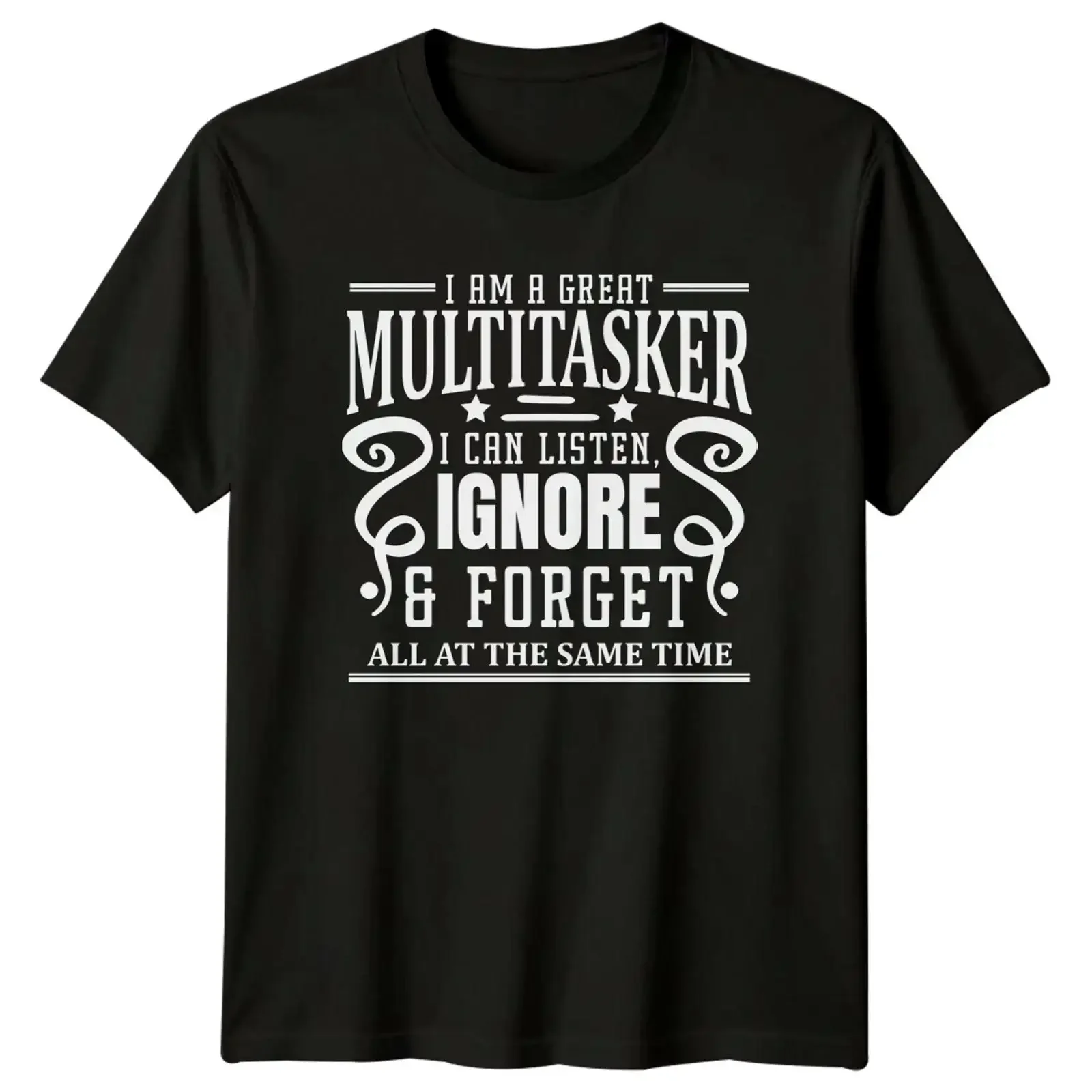 Lustiges Multitasker T Shirt sarkastisches Zitat Ich kann zuhören ignorieren vintage Washed Slightly designer clothes