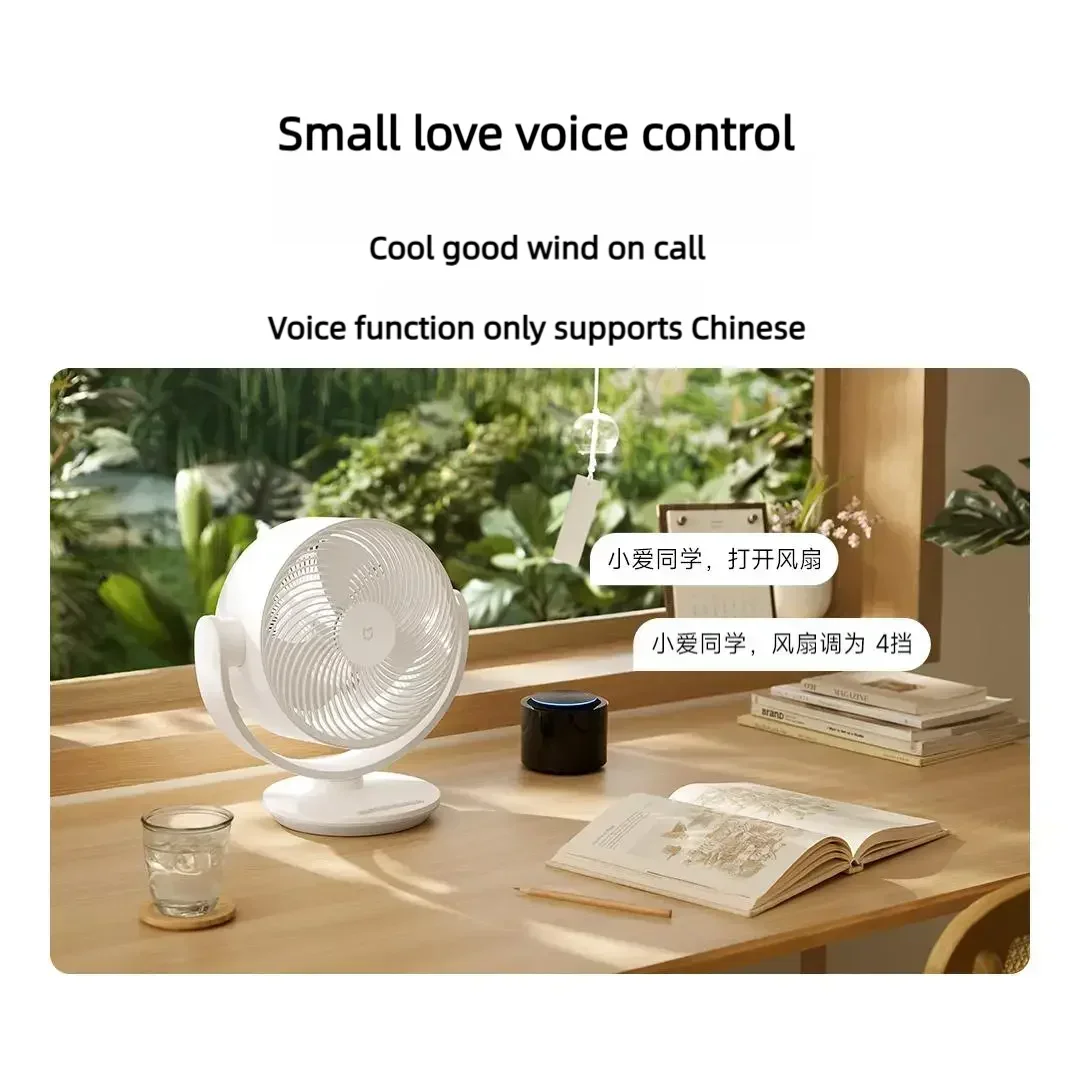 Xiaomi Mijia kipas Desktop Inverter DC, kipas sirkulasi udara asli, Volume udara tinggi, kepala ayun sirkulasi 3D, bekerja dengan kebisingan rendah