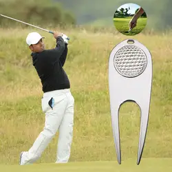 Golf narzędzie do naprawy ubytków w darni pomoce szkoleniowe stopu boiska narzędzie zapobiegające divotom metalowe widełki golfowe znacznik pozycji piłki golfowej narzędzie zapobiegające divotom rowki do kijów golfowych