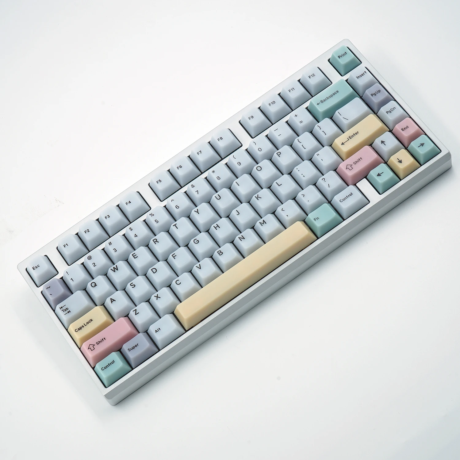 

NPKC Cherry Profile Колпачки для клавиш с подсветкой Колпачки для клавиш для переключателей MX Механические колпачки для клавиатуры Поддержка ANSI ISO Разделенная раскладка Alice