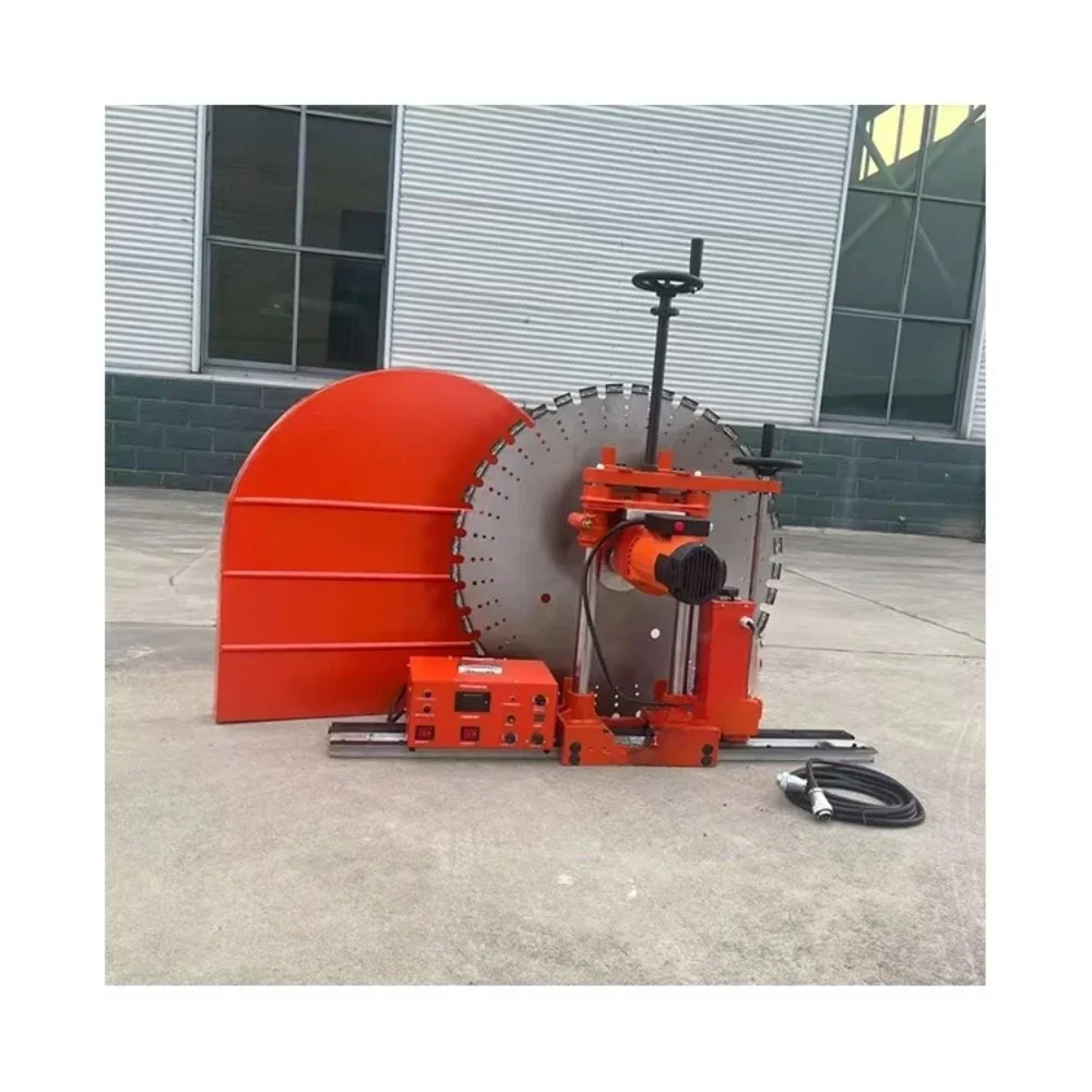 Electric reinforced concrete wall cutting machine