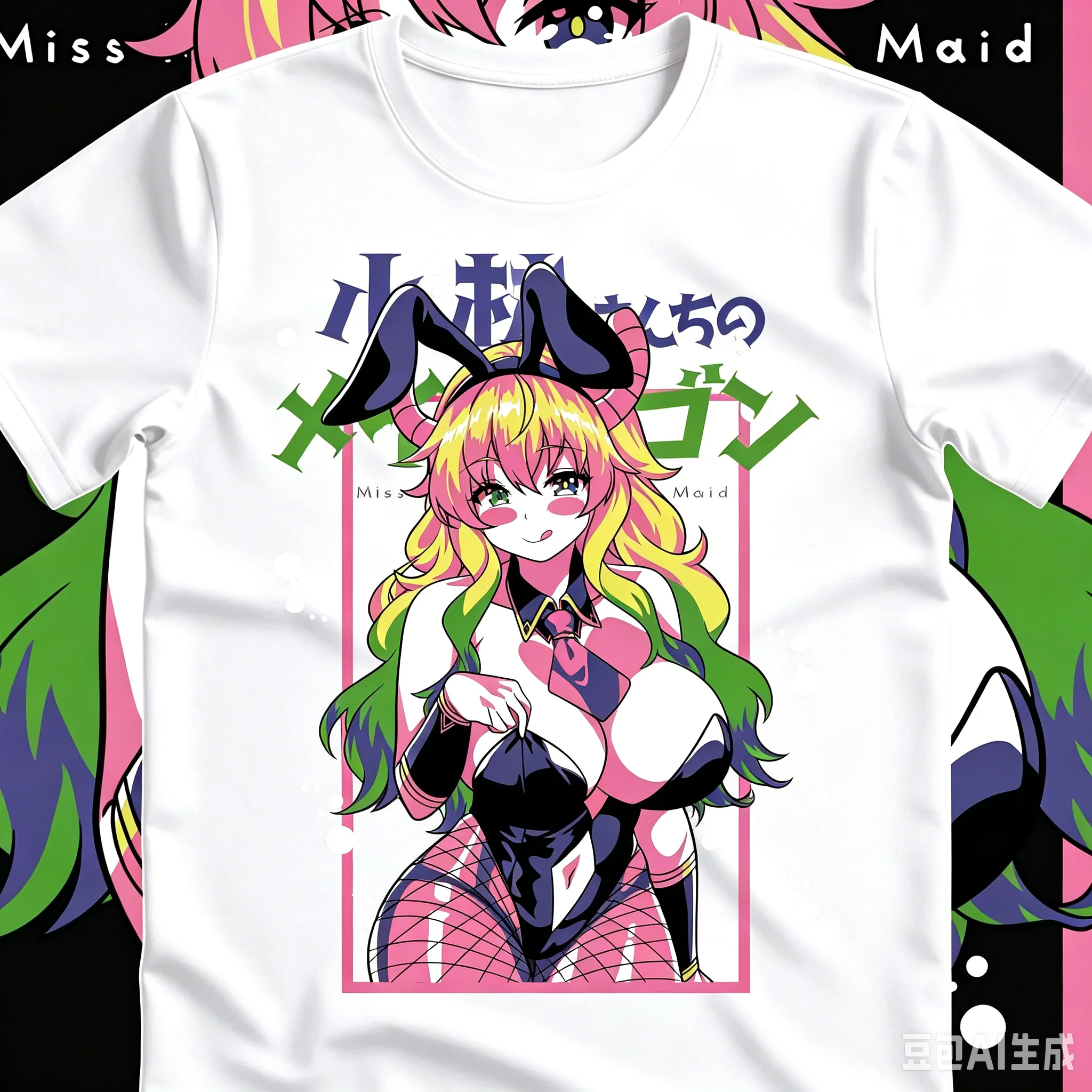 Miss Kobayashi's Dragon Maid Quetzalcoatl Anime Manga Print T‑Shirt Unisex Casual Short Sleeve Tee Men Women Otaku Streetwear
