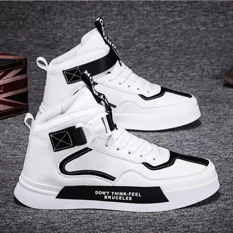 2024 Youth White Men\'s Sneaker Trend High Top Platform Shoes Designer Vulcanized Shoes Brand Sneakers Couples Shoe senderismo