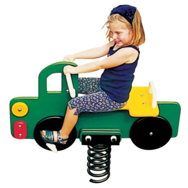 

Popular style children's playground spring riding, garden outdoor playground spring rider toys pe board rider toys rocking horse