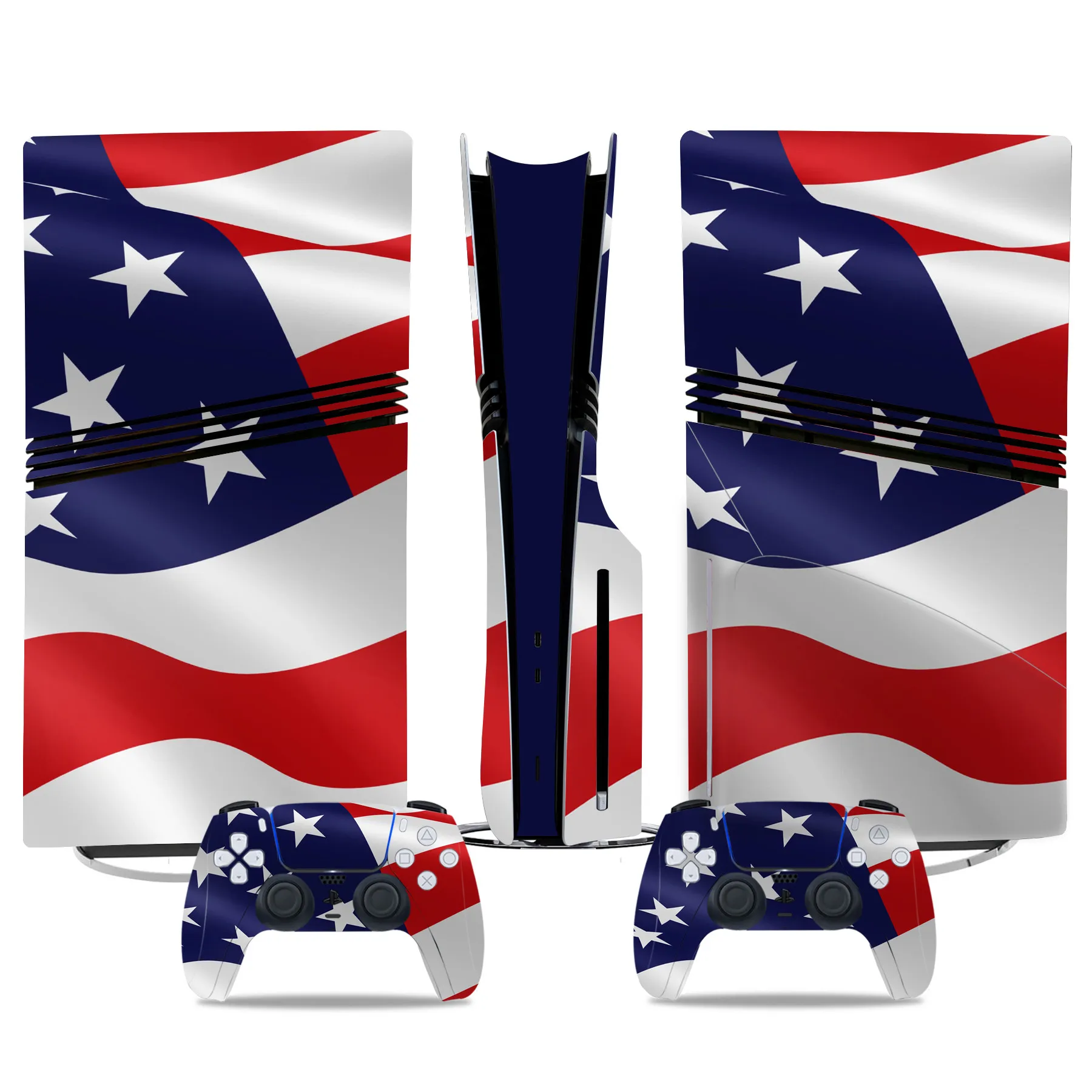 

Флаг США для PS5 Pro, наклейка на диск, Новое поступление, дизайн черепа, наклейка на диск PS5 PRO, наклейка на кожу для контроллера дисковой консоли PS5 PRO