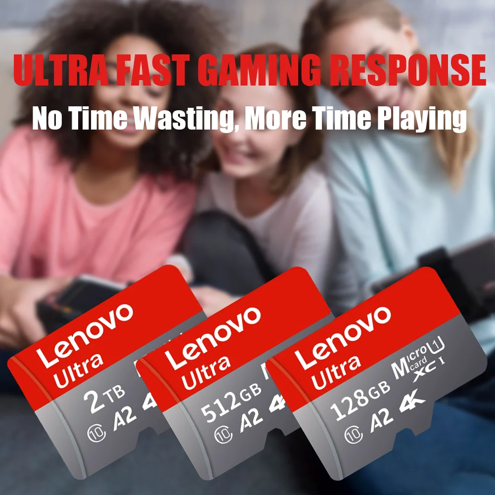 بطاقة ذاكرة لينوفو فئة 10 A1 الأصلية 256 جيجابايت 128 جيجابايت 64 جيجابايت V30 U3 V10 U1 بطاقة مايكرو TF SD 512 جيجابايت 1 تيرا بايت 2 تيرا بايت لكاميرا الكمبيوتر التبديل الهاتف