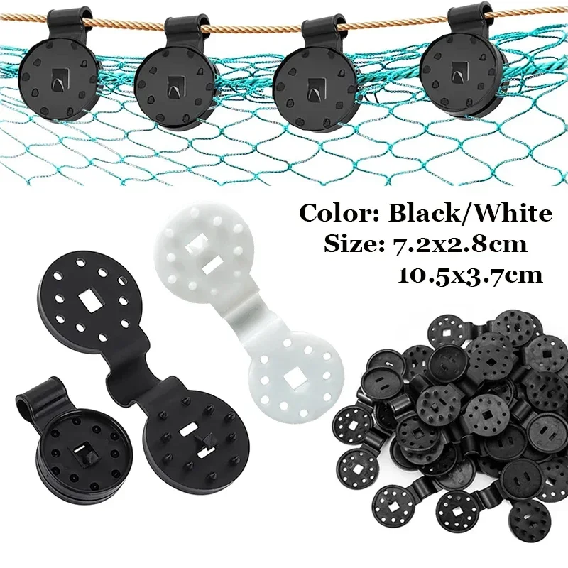 

50pcs~10pcs Heavy Duty Lock Grip Plastic Clips Greenhouse Shade Cloth Fix Clamp Tarp Clips Fence Fabric Clips for Garden Netting