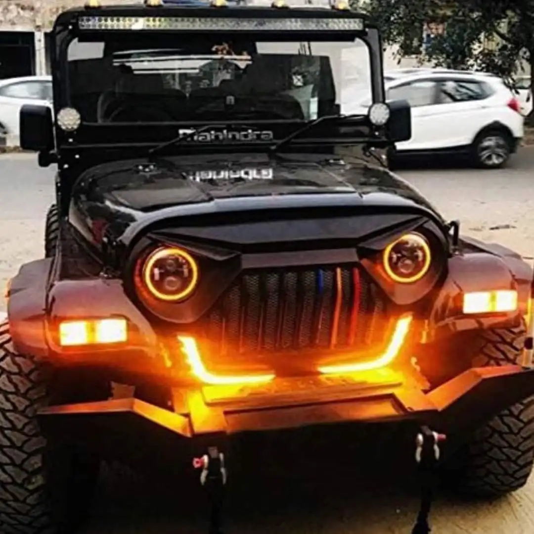 

Intelligent Library Mahindra Thar Gladiator Front DRL Grill With Daytime Running Lights New Condition Car Grills For 2010-2019 M