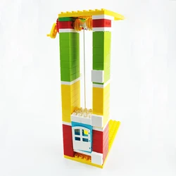Big Size Building Blocks 3rd Floor Elevator Mall Moc Construction Accessories Compatible Large Bricks DIY Assembly Toy Children