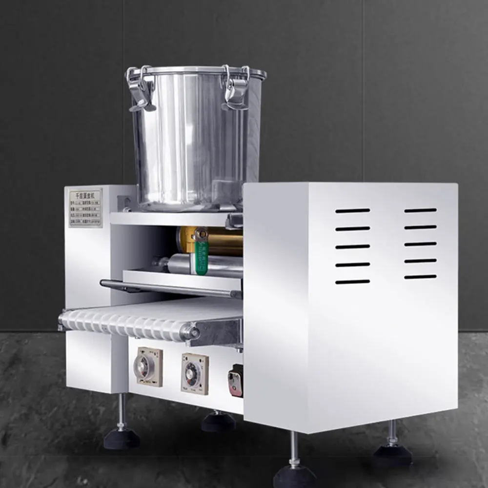 Máquina comercial para hacer rollos de primavera, máquina para hacer crepes, corteza de huevo, asado de panqueques de 6 pulgadas, máquina automática para hacer rollos de Vietnam, tostapane