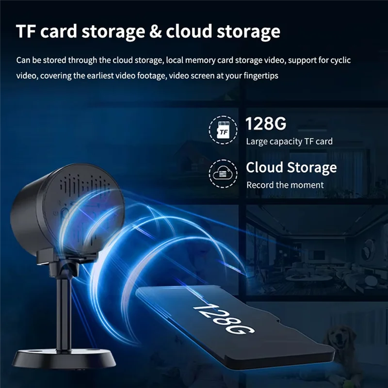 ELECT-Wide Angle Mini 1080P HD Wifi Wireless Home Security Camera IR Night Vision Motion Detection