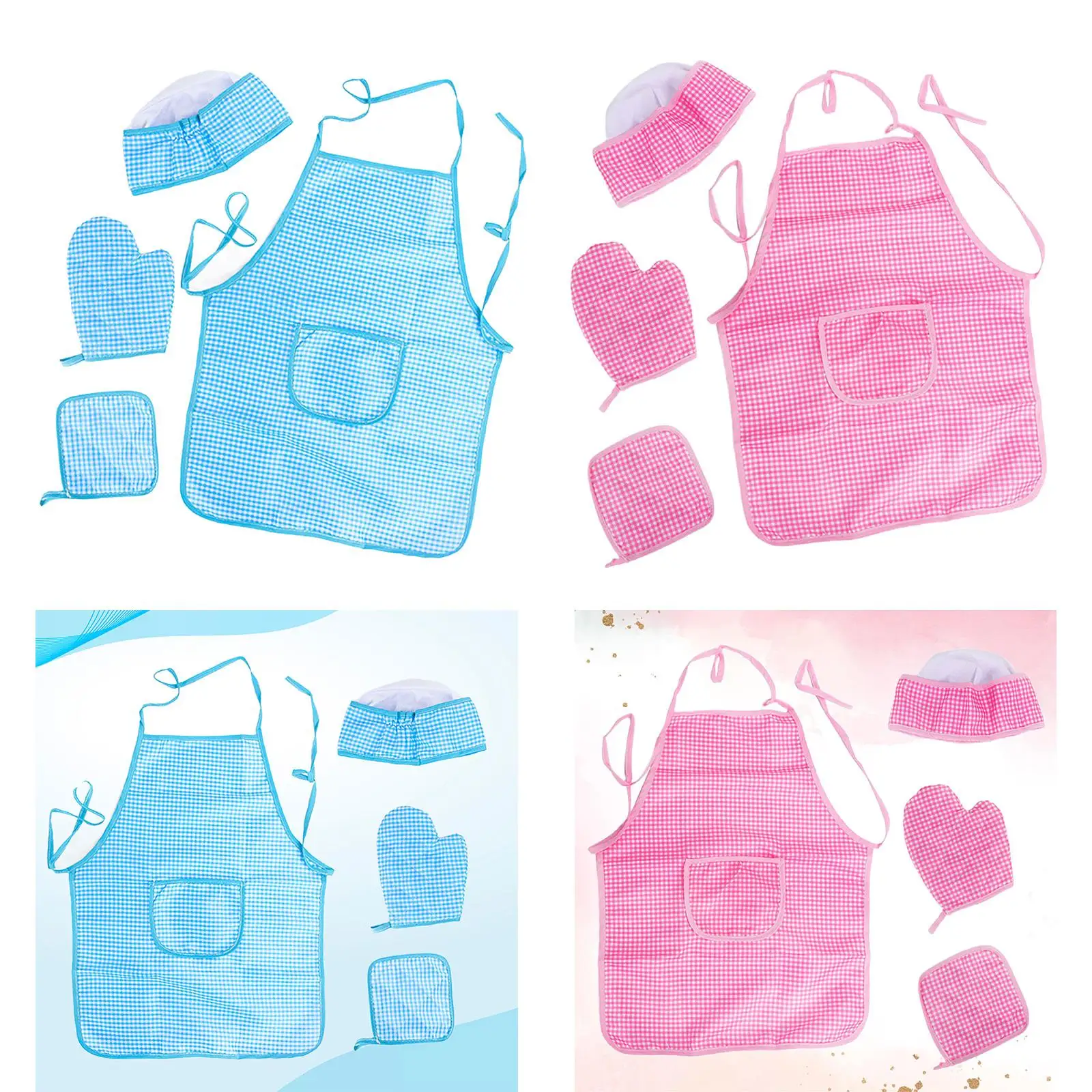 Tabliers pour enfants, ensemble de Chef de cuisson, jouets de cuisine, chapeau et tablier pour enfants, pour spectacles interactifs, peinture