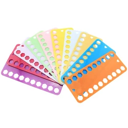 10 Pcs Cross Stitch String Hole Thread Board Embroidery Threading Board Embroidery Entanglement Thread Board Plastic