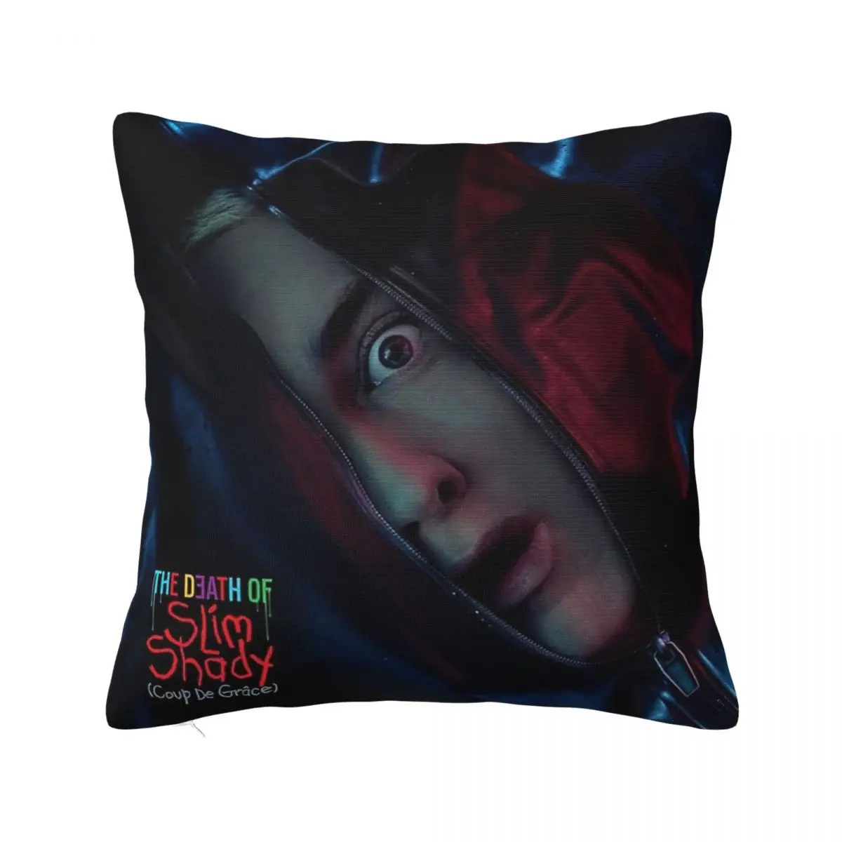 The Death Of Slim Shady Eminem Pillowcase Merch Soft Cushion Cover Decor 2024 New Album Throw Pillow Case Cover Home Multi Size