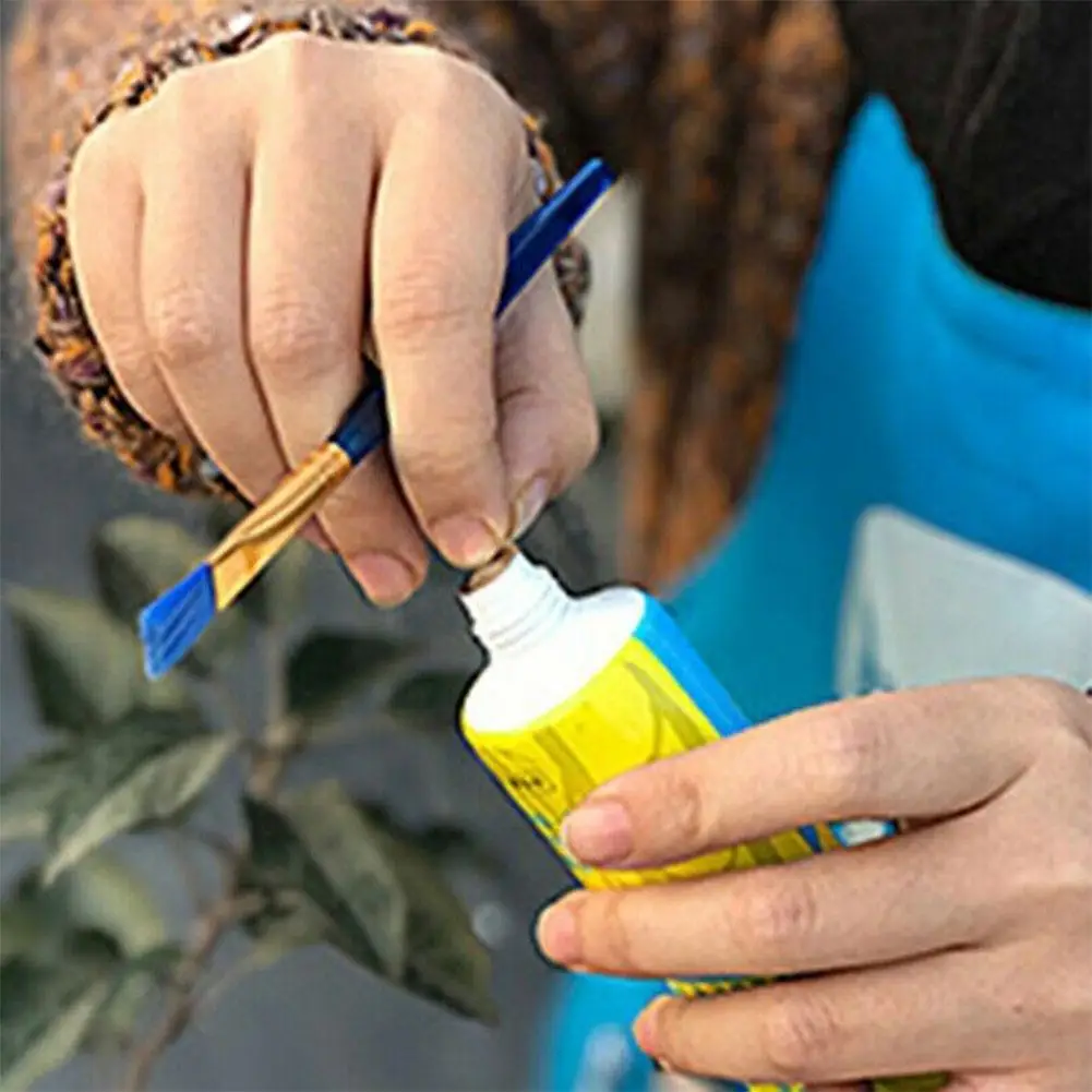 Plant-based Wound Healing Agent Tree Wound Bonsai Cut Sealer Paste Smear Pruning Agent Plant Compound Gardening With Brush A1I4