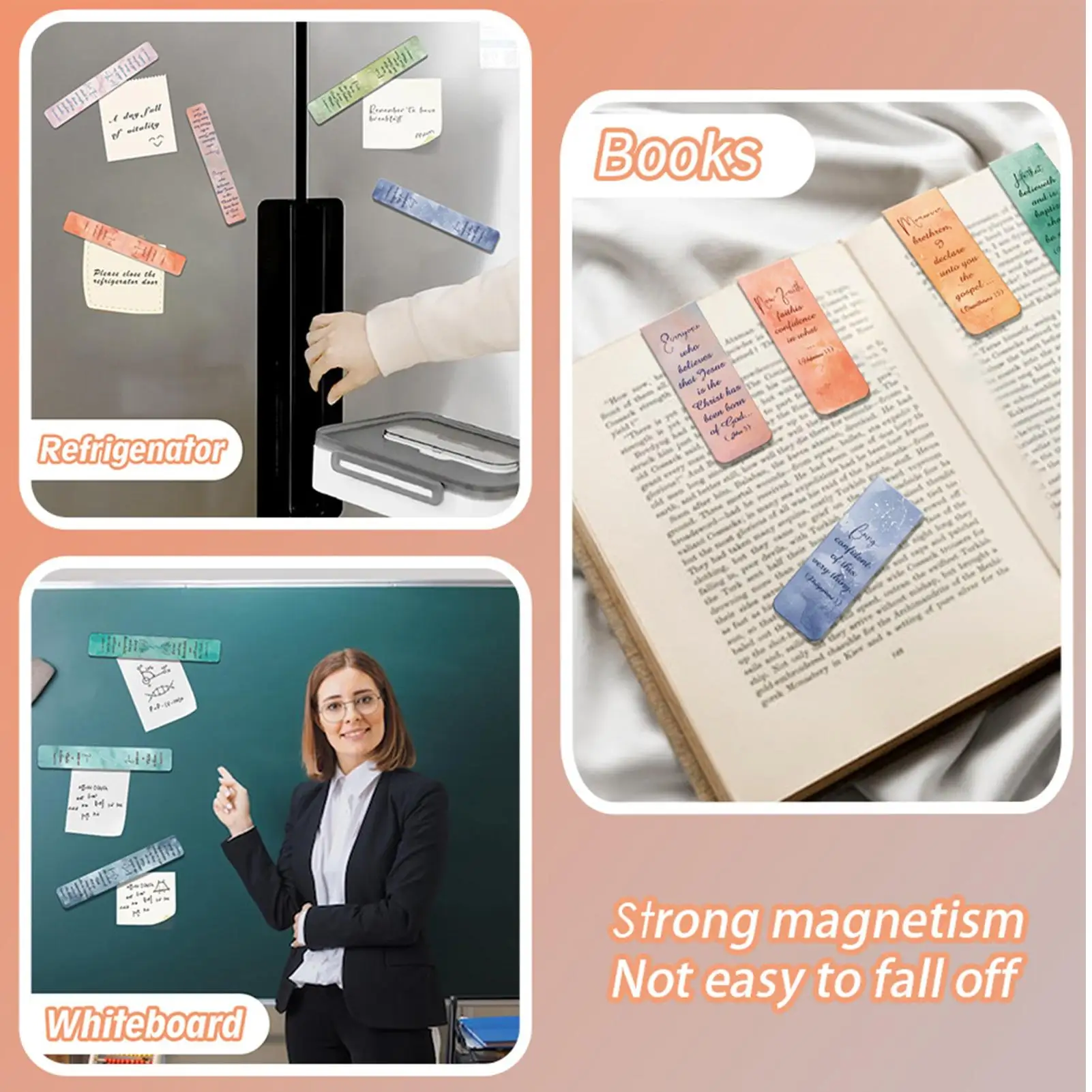 

Book Marks For Bibles Magnetic Religious Bookmarks With Bible Verses 12 Pieces Reading Accessories Book Marks For Teacher