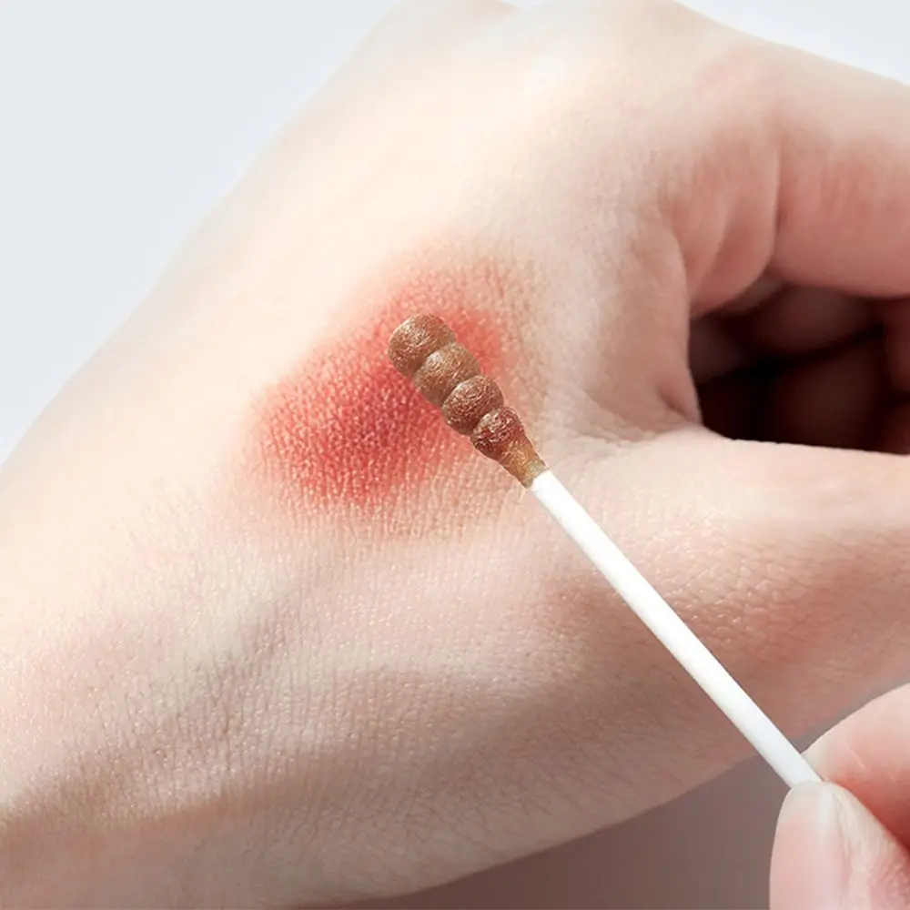 200 Pcs/Box Sterile Color Makeup Remover Cotton Swabs Soft Disposable Cleaning Tools Multifunction Spiral Tip