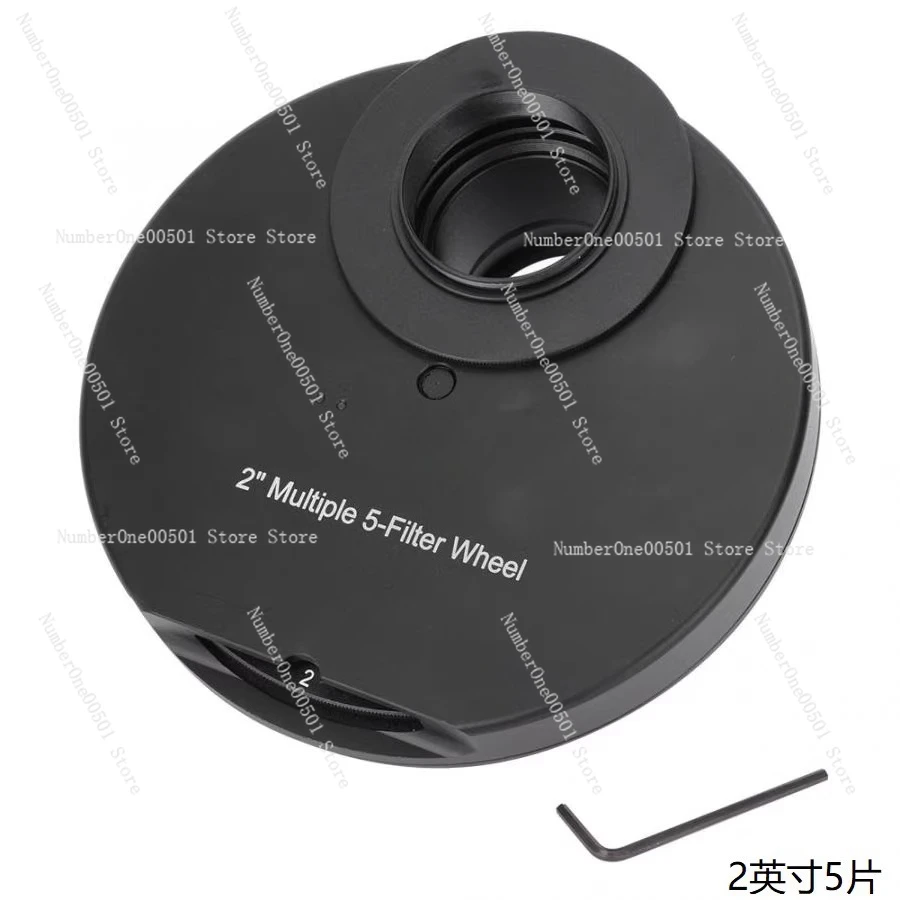 

2-дюймовое ручное фильтрующее колесо, 5-слотовое цветное фильтрующее колесо для монохромной охлажденной камеры CCD, аксессуар для телескопа
