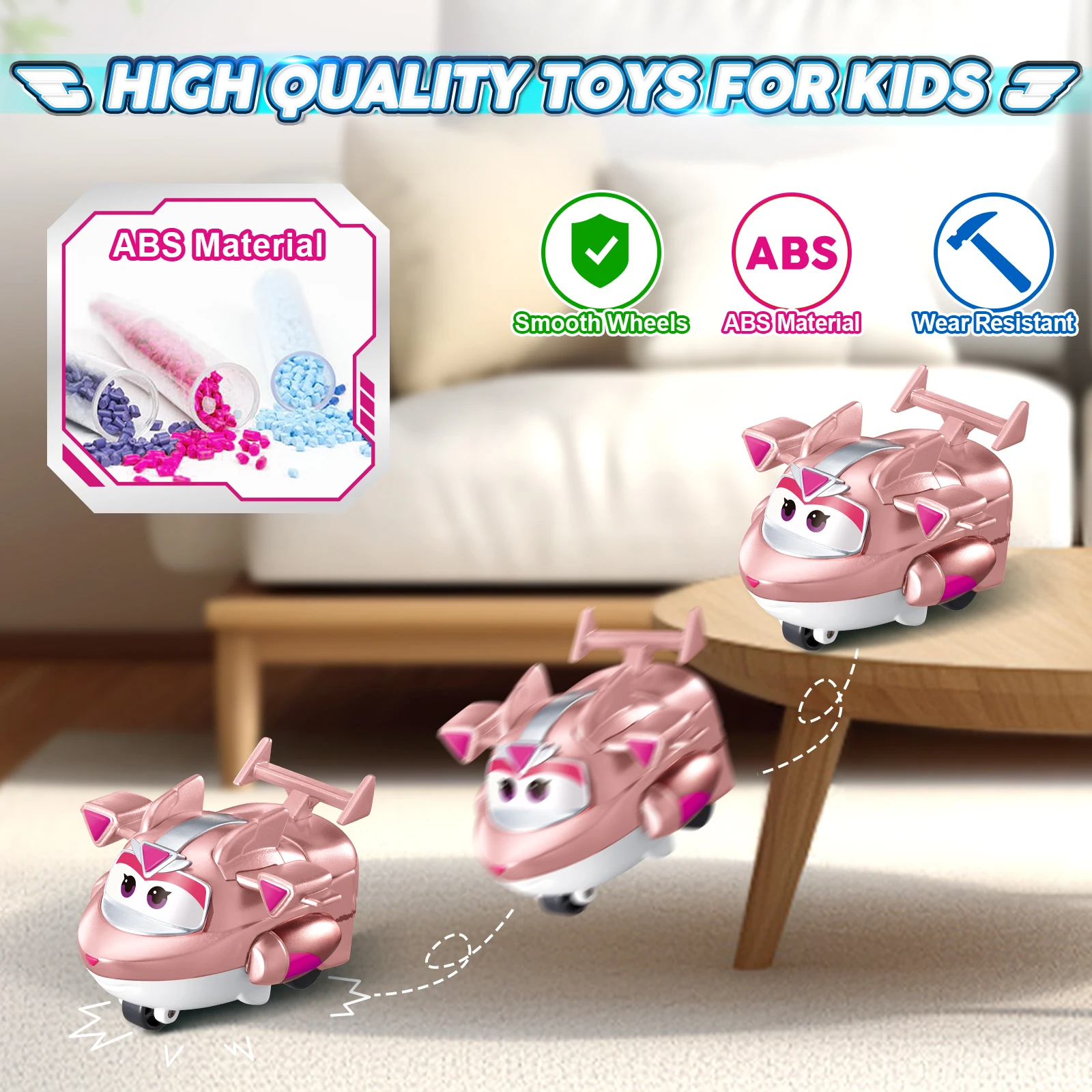 Super Wings Mini Traver 2 Inches Transform Robot to Plane in 3 Steps Action Figures Deformation Transforming  Anime Toys For Kid