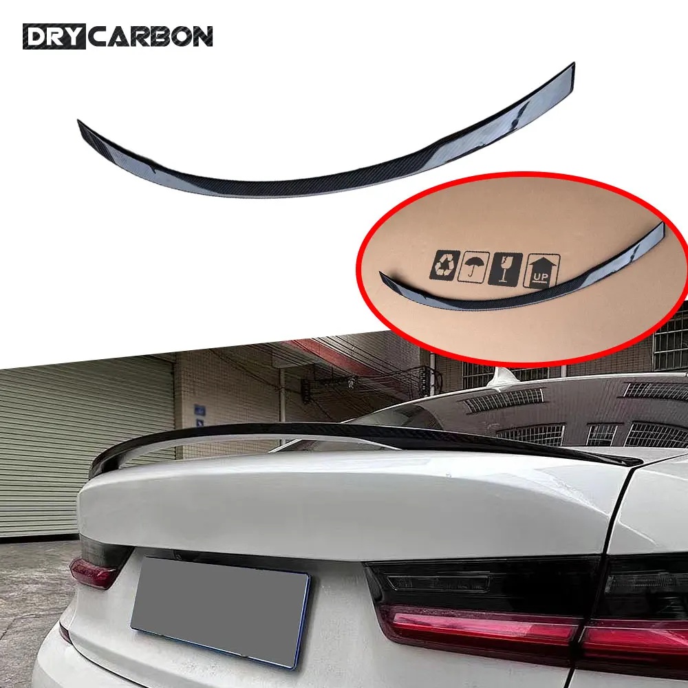 

Carbon Fiber Rear Boot Spoiler Car Body Kits Accessories Trunk Decoration Rear Spoiler for BMW 3 Series G20 G28 G80 M3 2021+ FRP