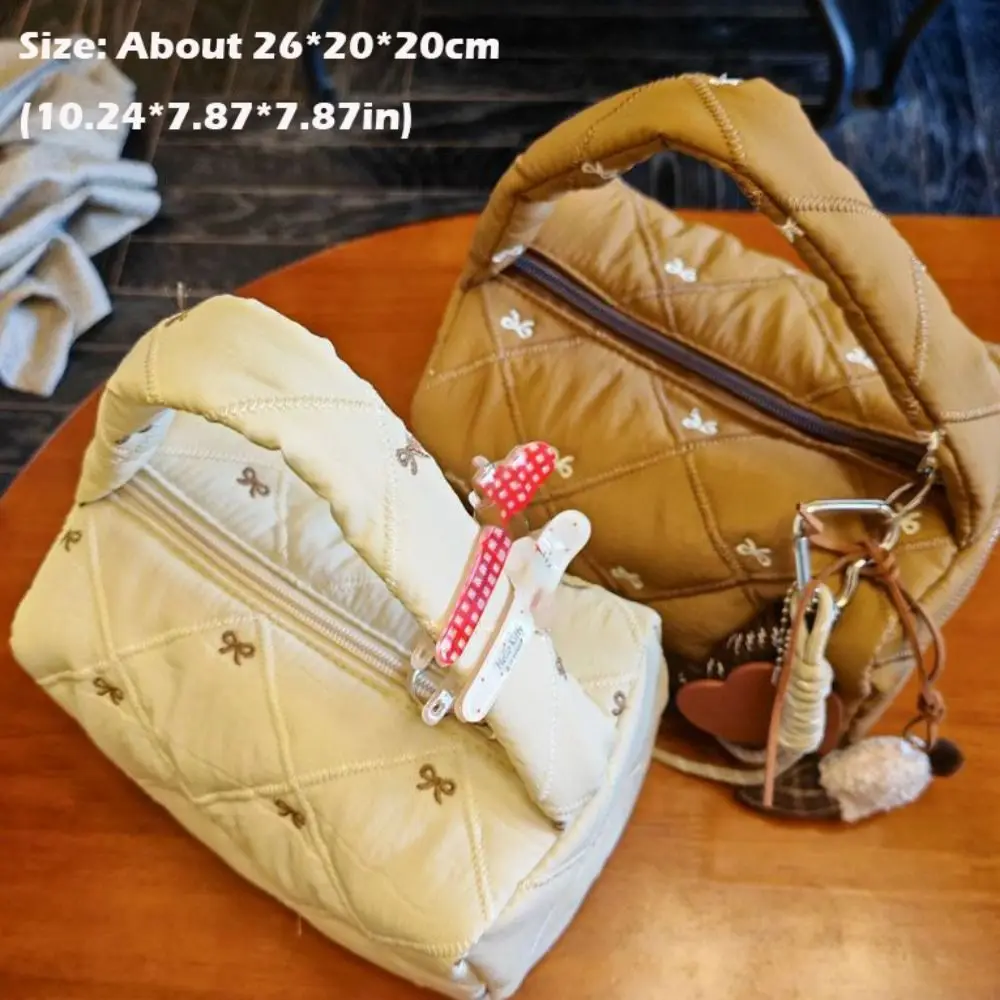 

Cute Bowknot Cosmetic Bag Large Capacity Waterproof Makeup Bag Portable Storage Bag Travel