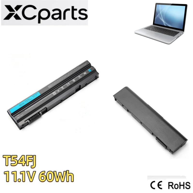 11.1V 60WH 6Cell T54FJ Laptop Battery for Latitude E6430 E6420 E6520 E5430 E5520 Inspiron 5520 7420 7520 Vostro 3460 M5Y0X 8858X