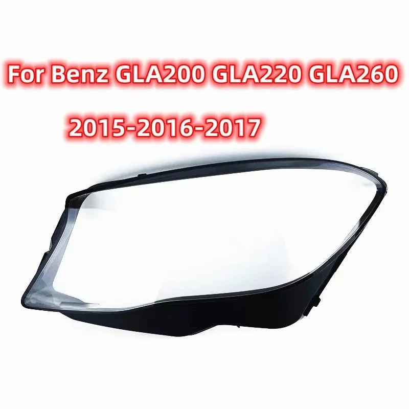 HTTCY  For Benz W156 GLA GLA200 GLA220 GLA260 2015 2016 2017 front Car Headlight Cover Lens Shell Lampcover Lampshade Headlamp