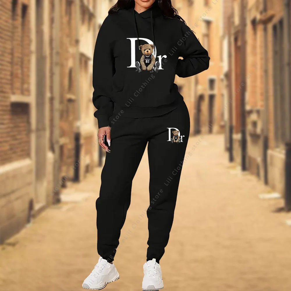 Dames trainingspak Esthetische designerkleding Hoge kwaliteit Hoodies Sweatshirts Joggingbroek 2-delig pak Sportkleding Damesbroeksets