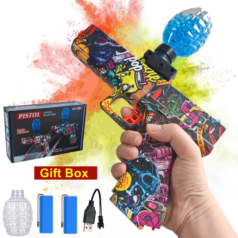 

Электрический гелевый бластер-пистолет для стрельбы на открытом воздухе, игрушка для мальчиков, детей и взрослых (пули в комплект не входят)