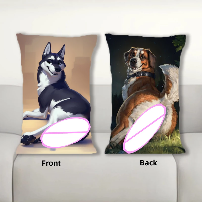 Dakimakura Anime Stupid Dog Sofa Cushion Body Pillow Cover Double Side Print Bedding Throw Pillow Case