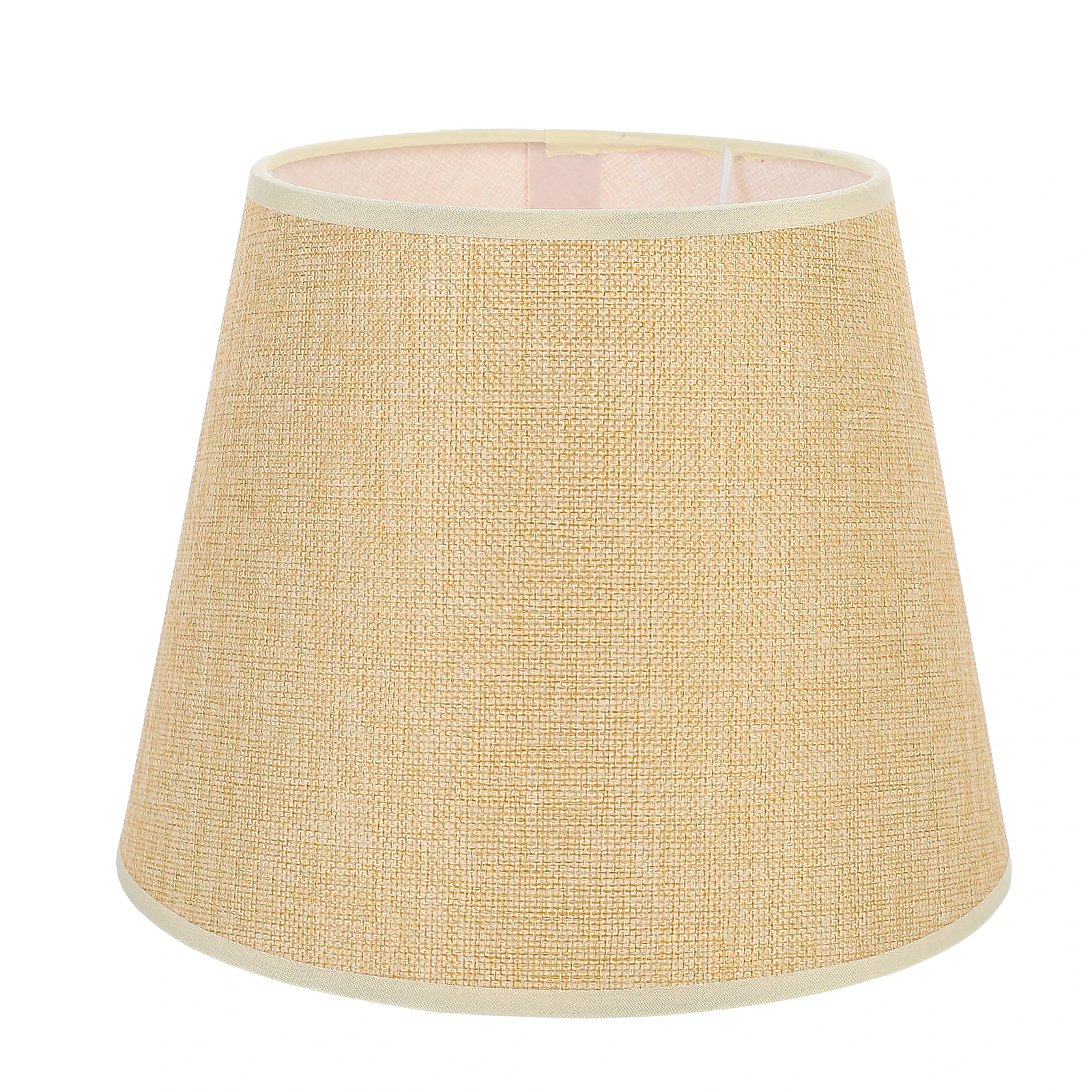 

Cloth Lampshade Housing Beige Fabric Wall Lamp Cover 30cm Round Mouth Dust Protector for Ceiling Floor Lamps Warm Atmosphere