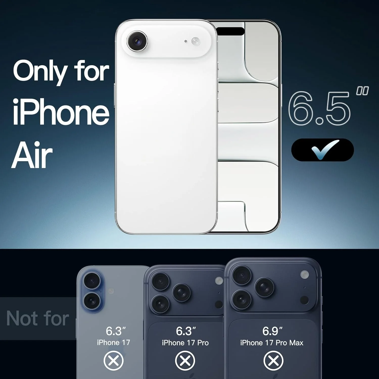 Kristallklarer magnetischer, hochtransluzenter TPU-Handyhülle mit magnetischer TPU-Handyhülle für iPhone Air, Geschenke für Mädchen, Weihnachtsgeschenke – Detail 4