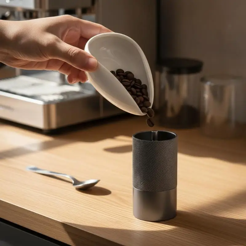 Portable Anti-Static Coffee Dosing Cup & Spray Tray Set Powder Control Espresso Grinder Accessories For Barista Home Brewing