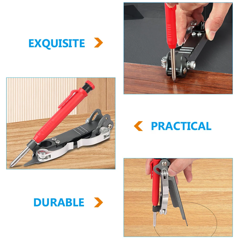 

Multi function Scribing Tools Aluminum Alloy Contour Gauge Scriber Woodworking Marking Tool Profile Instrument Lightweight