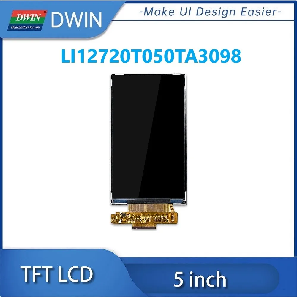 DWIN 5 Inch Incell IPS TFT LCD Display 720x1280 300 Bright MIPI 40PIN Capacitive Touch LI12720T050TA3098