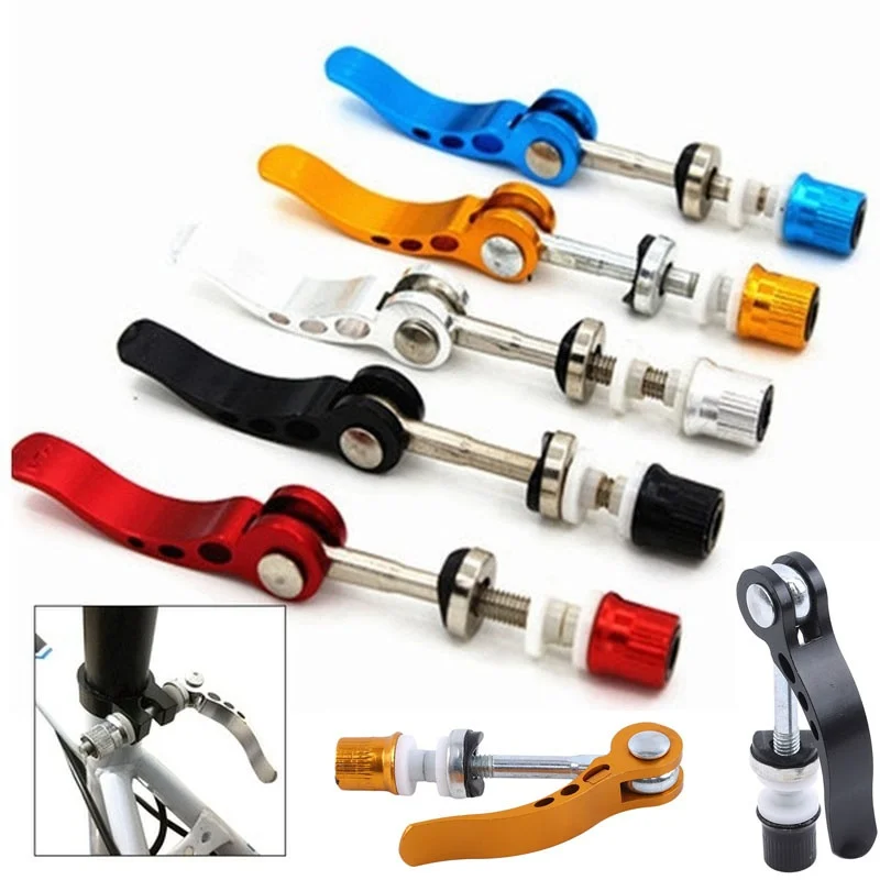 1PC Bicycle Quick Release Aluminium Bike Seat Post Clamp Seatpost Mountain Bike Seat Tube Clamp Bicycle Accessories