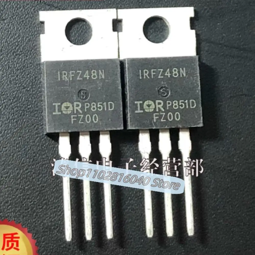 10PCS/Lot IRFZ48N IRFZ48NPBF  TO-220 MOSN 55V/64A  Best Quality Imported Original Spot