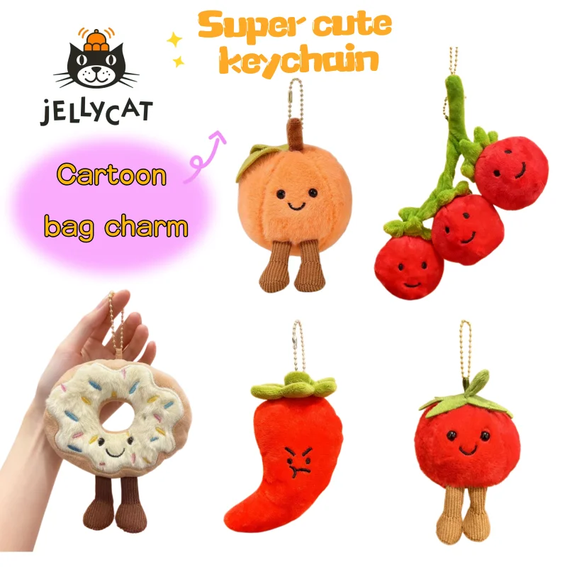 

Новый брелок для ключей JC Tomato в форме овоща с высокой цветовой палитрой, креативный, персонализированный, мультяшный, милый, для пары, подарок на день рождения