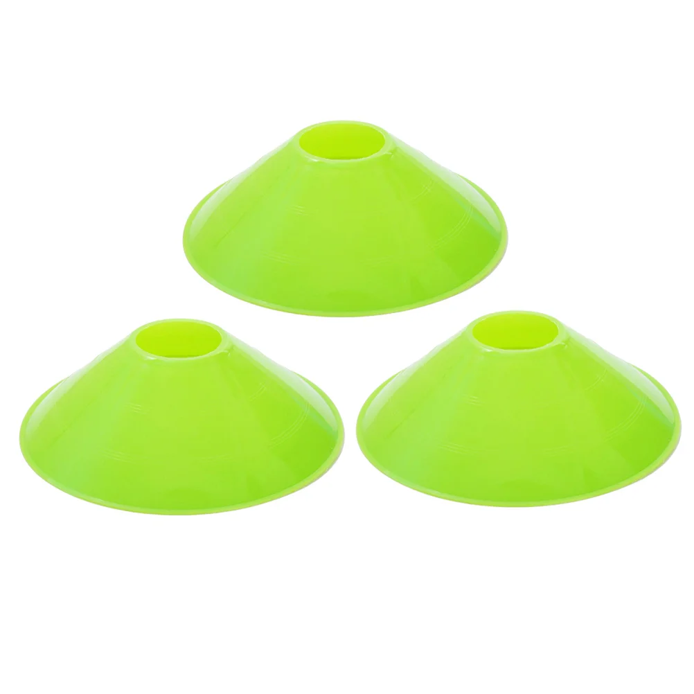 10 PCS Soccer Training Tools Football Marker Tray Obstacle Markers Disc Cone Yellow Equipment