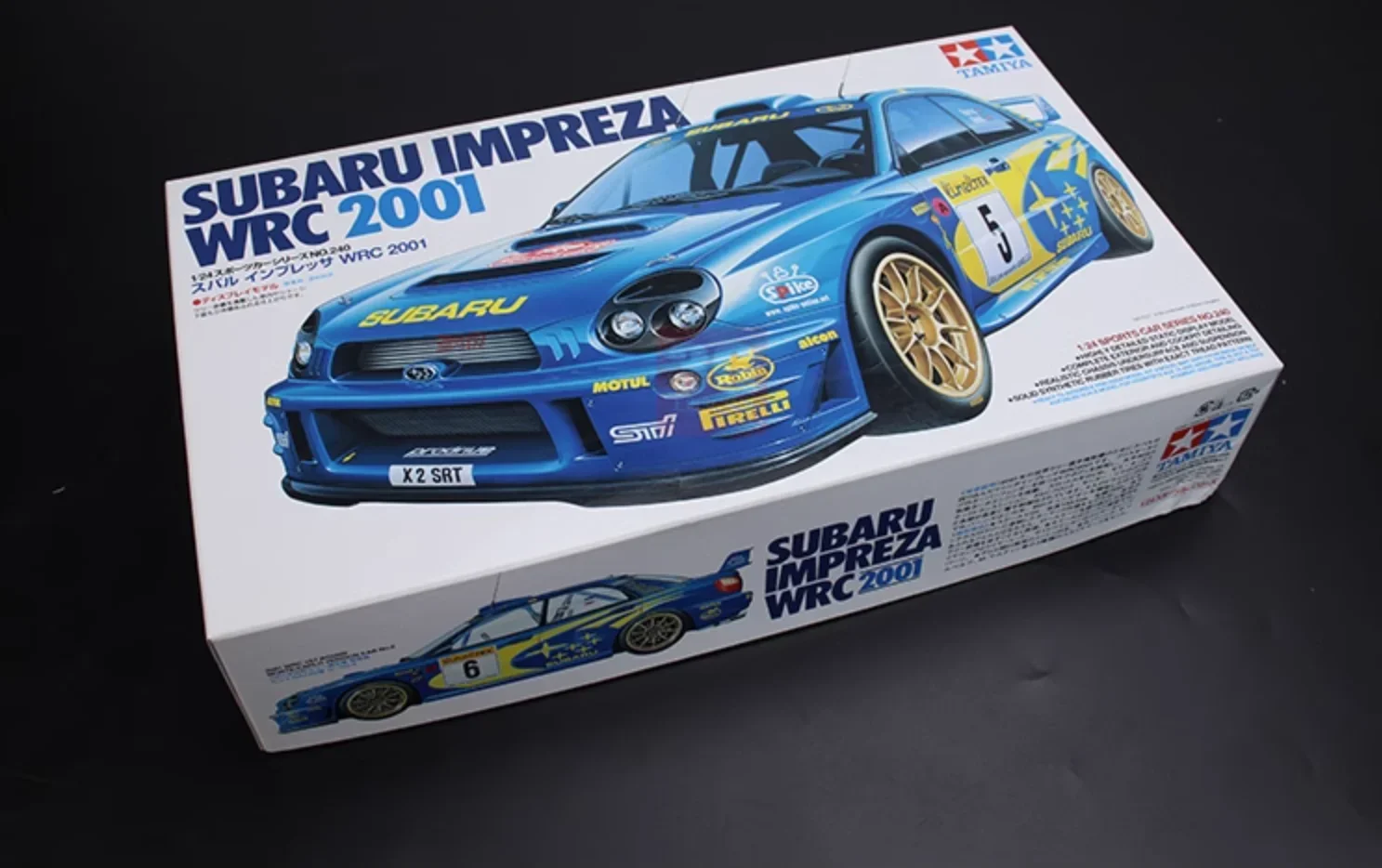 Tamiya 24240 modello in scala 1/24 Kit auto Rally Impreza WRC 2001 GDB R.Burns