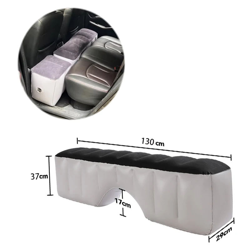 Car Travel Inflatable Mattress Back Seat Sleeping Gap Pad Mattress Air Cushion Portable Rear Part Seat Bed Camping Accessories