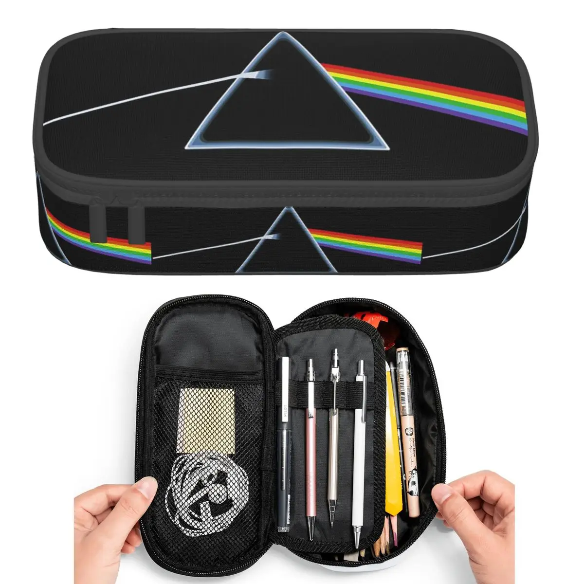 Singer Love Pink Band Floyd Pencil Cases for Students Pen Box Pencil Bag Big Capacity Pencil Pouch Pen Holder