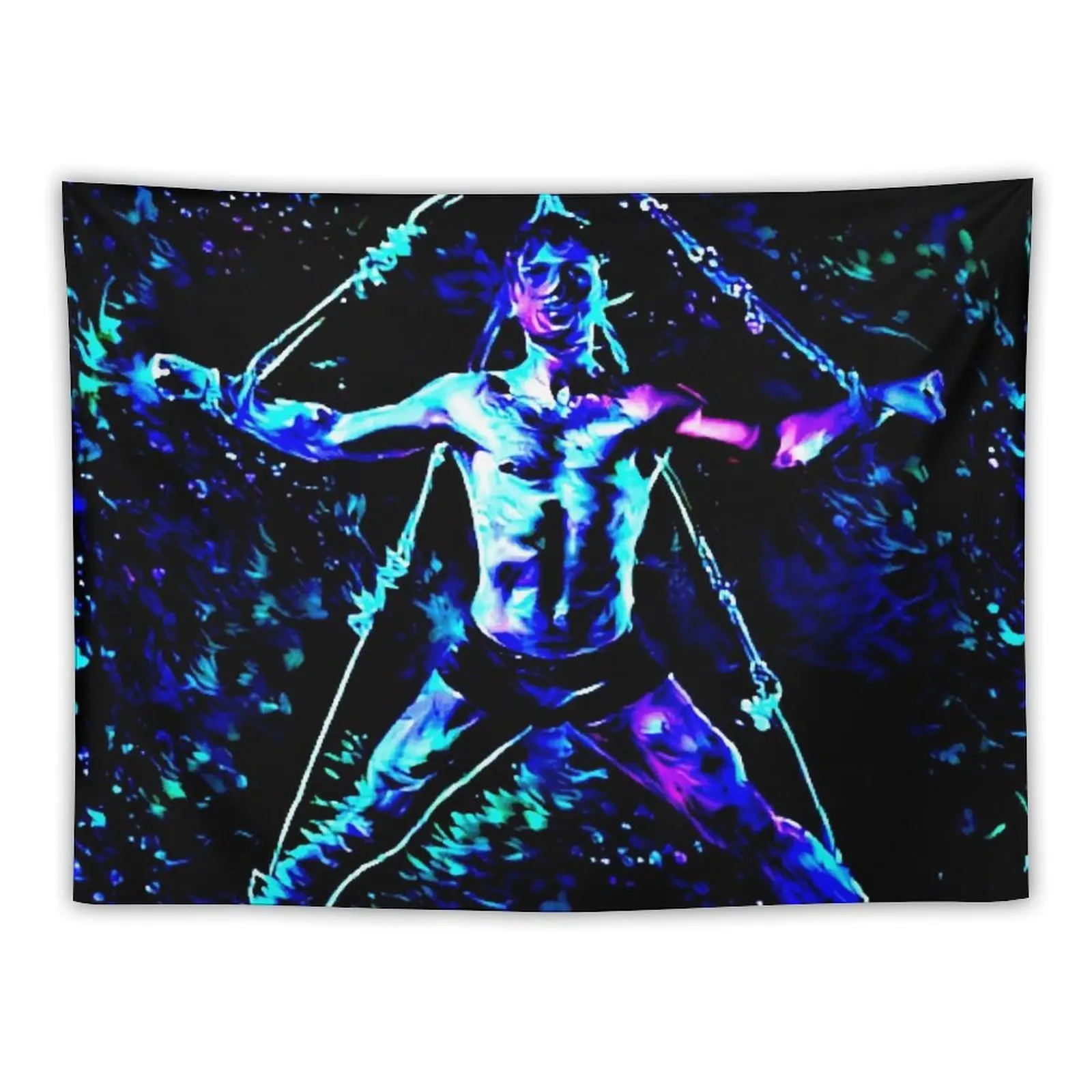 Blacklight Impressions - Spread and Bound Tapestry Room Decoration Korean Style Decor Home Decorative Wall Mural Tapestry