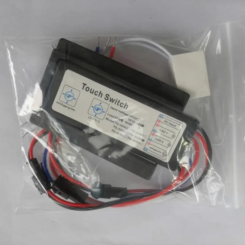 

‌ TQ-303W3 12 В/24 В двойной сенсорный интеллектуальный сенсорный переключатель противотуманное стекло зеркало для ванной комнаты ‌